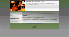 Desktop Screenshot of onlineproductsonlineopo.com